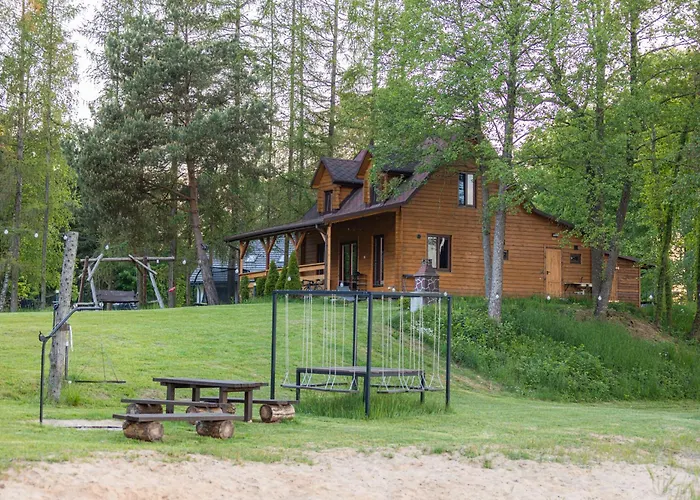 Dom wakacyjny Dom Nad Jeziorem Winiec Mazury Sauna Linia Brzegowa Morsowanie Wędkowanie *