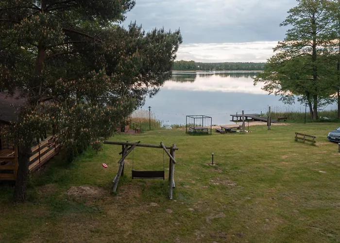 Dom Nad Jeziorem Winiec Mazury Sauna Linia Brzegowa Morsowanie Wędkowanie Dom wakacyjny Miłomłyn